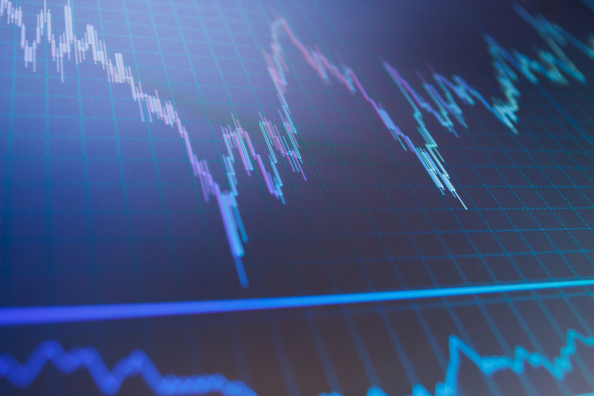 Share price quotes. Candle stick graph chart of stock market investment trading. Graph of Cryptocurrency market. Stock market graph on the screen. Professional market analysis. Share price quotes. Candle stick graph chart of stock market investment trading. Graph of Cryptocurrency market. Stock market graph on the screen. Professional market analysis.